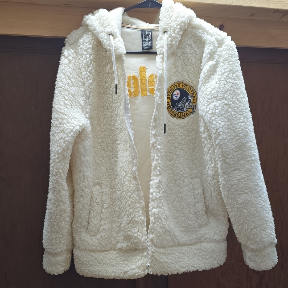 NFL Cream Hoodie with Gold Embroidery